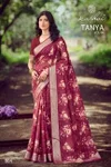 Tanya Vol 8 By Kashvi Dull Moss Viscose Border Printed Saree 